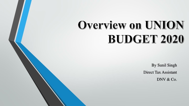 overview on union budget 2020