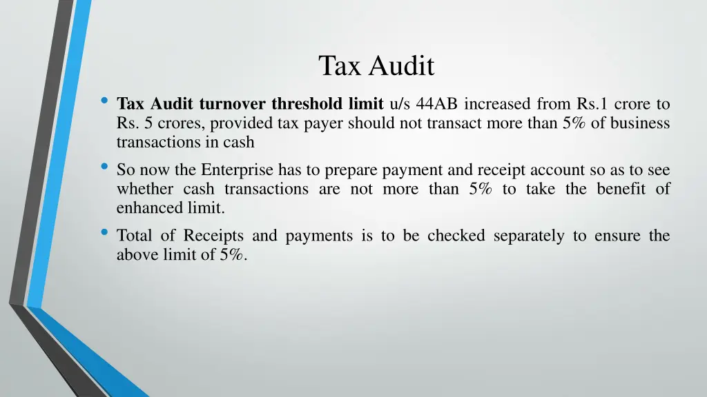 tax audit