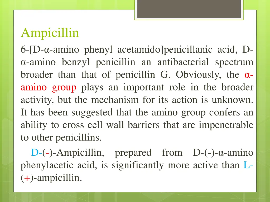 ampicillin 6 d amino phenyl acetamido