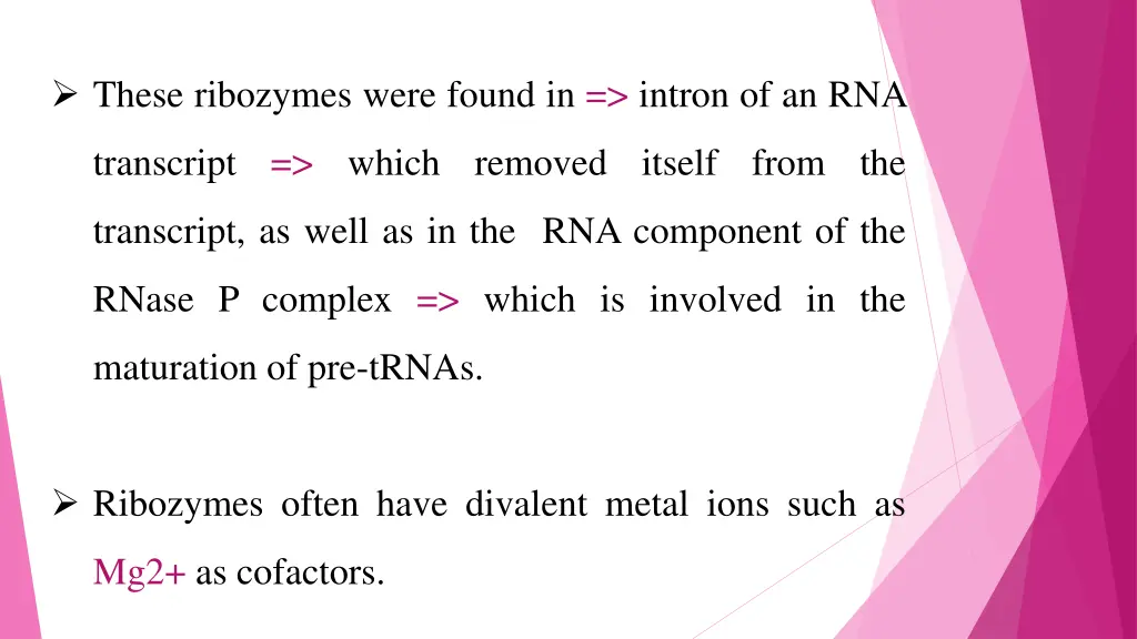 these ribozymes were found in intron of an rna