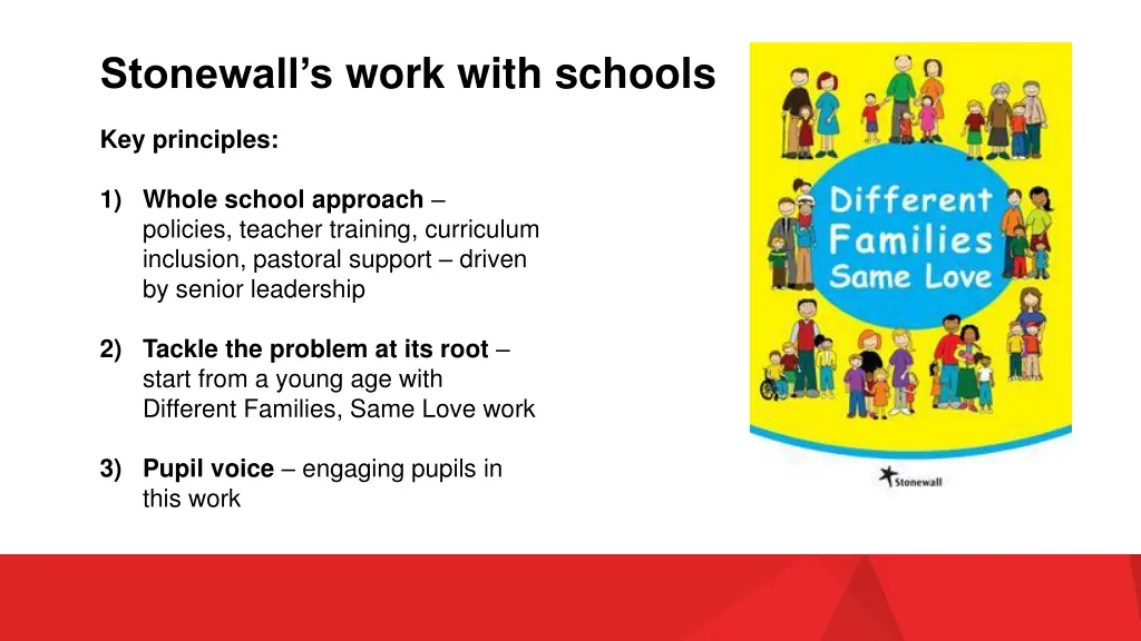 stonewall s work with schools