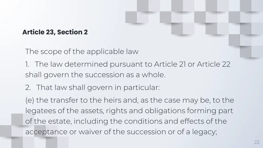 article 23 section 2