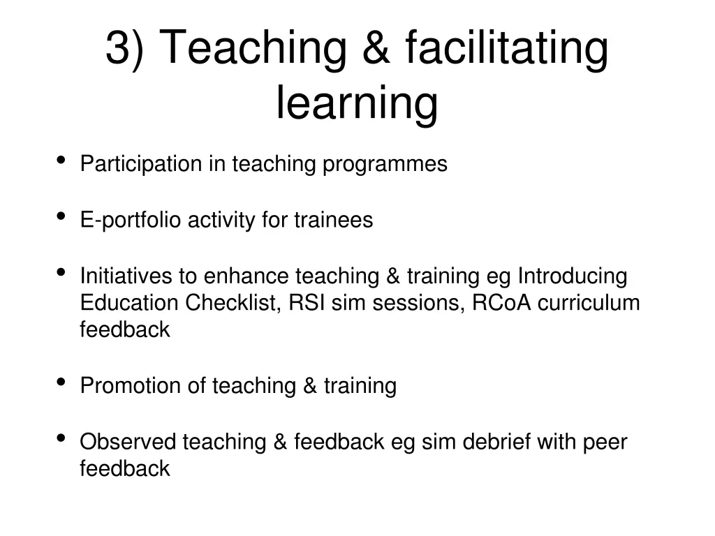 3 teaching facilitating learning participation