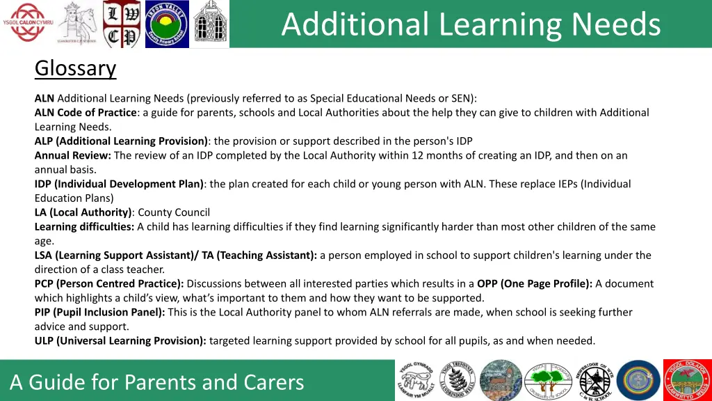 additional learning needs 14