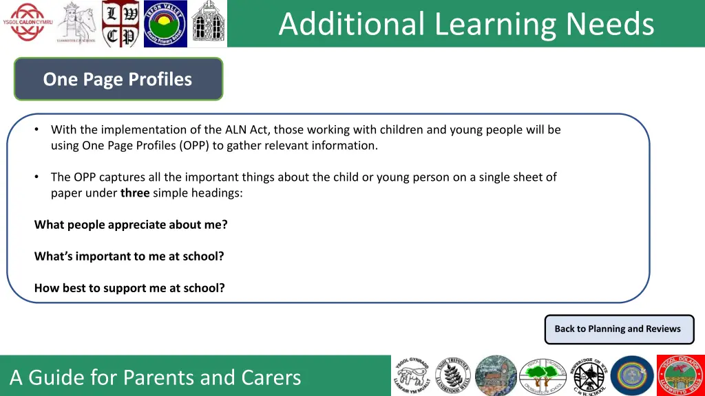 additional learning needs 8