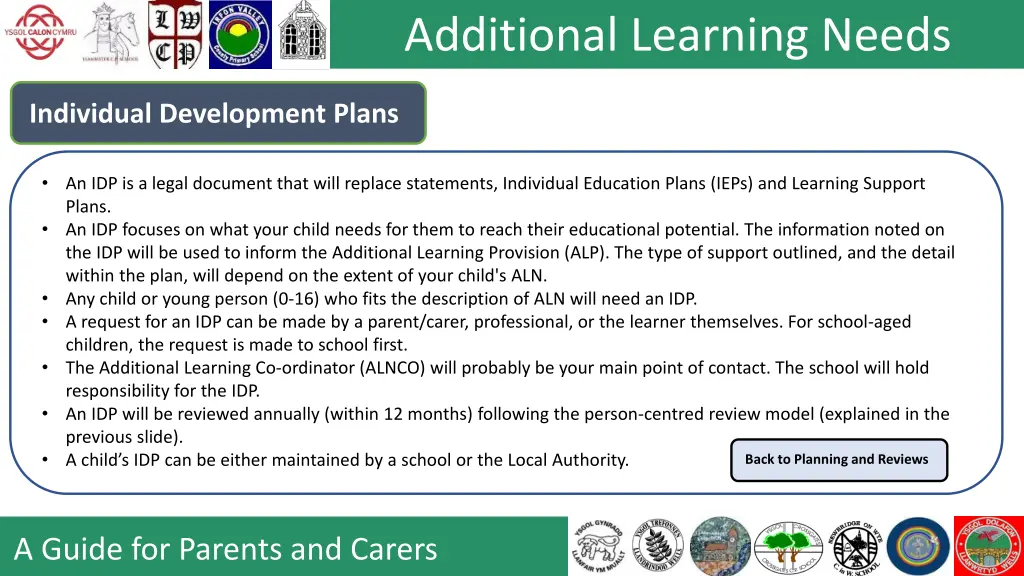 additional learning needs 9