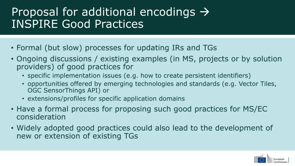 proposal for additional encodings inspire good