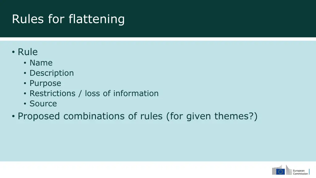 rules for flattening