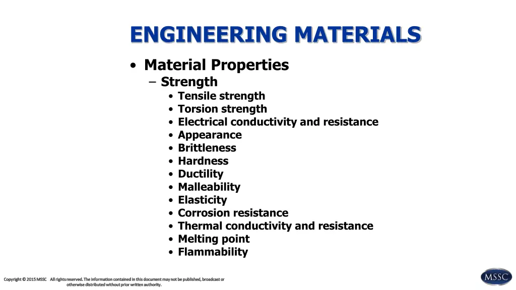 engineering materials 1