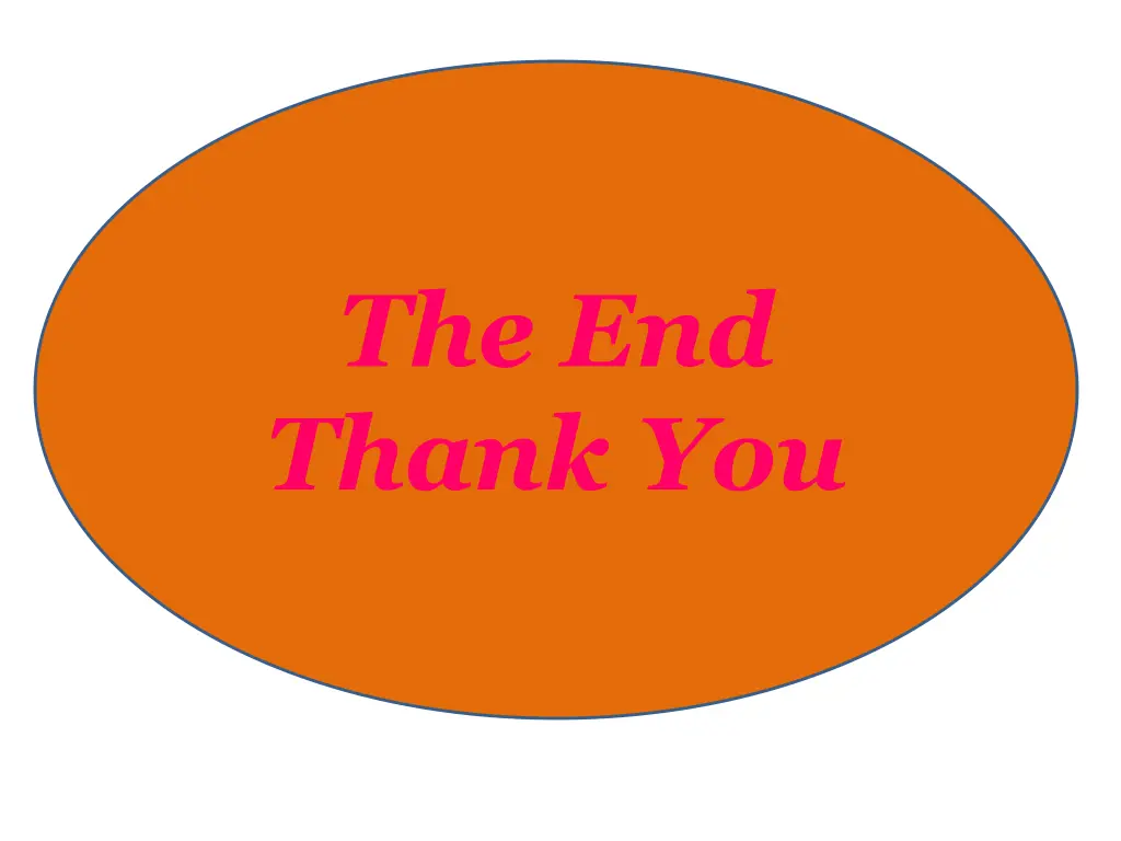 the end thank you