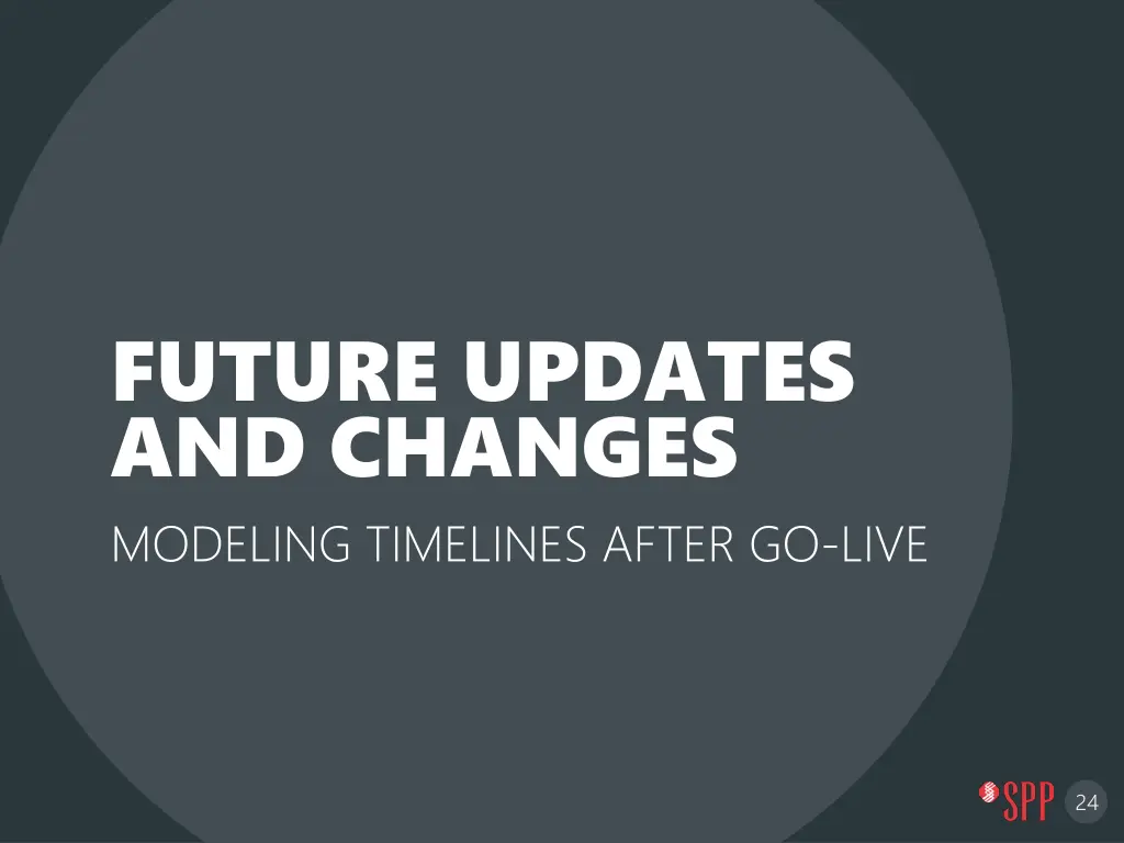 future updates and changes modeling timelines