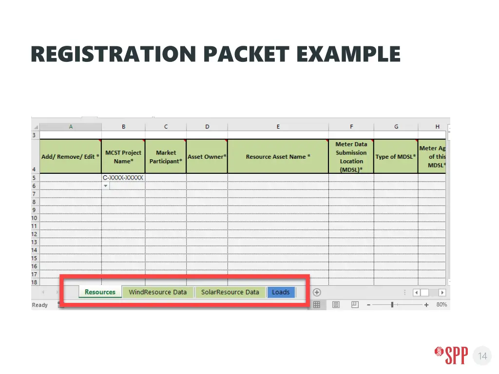 registration packet example