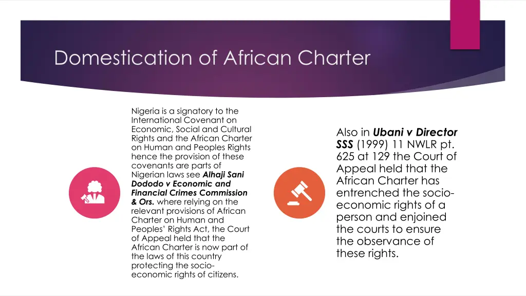 domestication of african charter