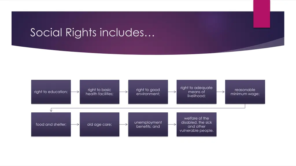 social rights includes