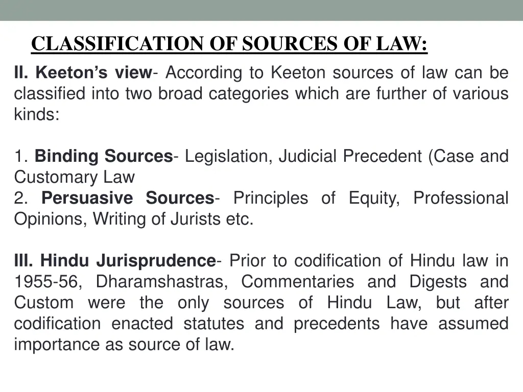 classification of sources of law 1