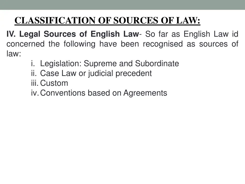 classification of sources of law 2