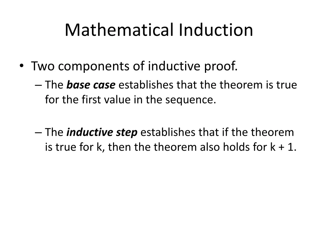 mathematical induction 2