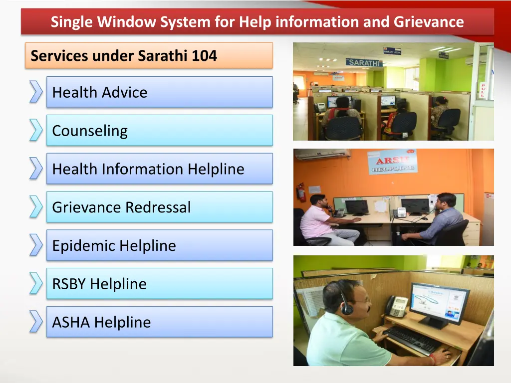 single window system for help information