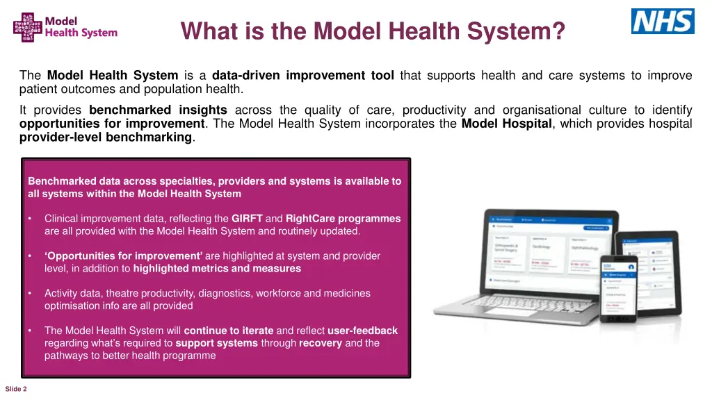 what is the model health system