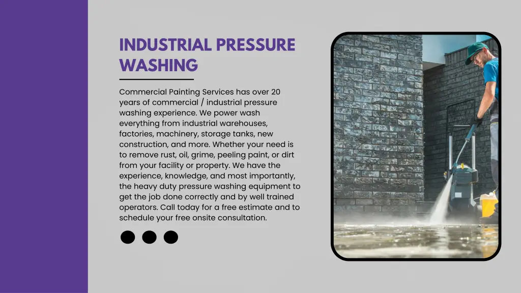 industrial pressure washing