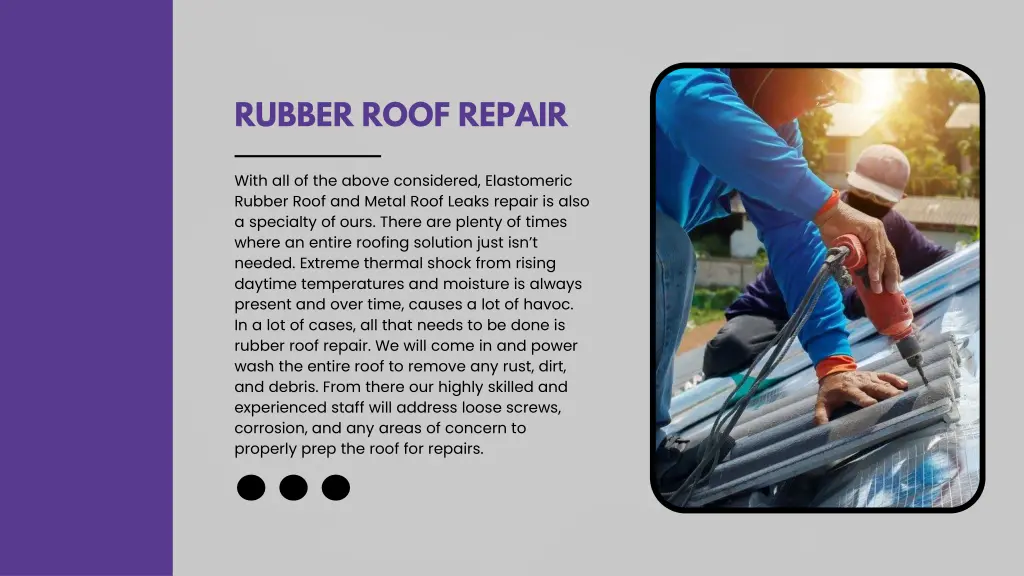 rubber roof repair