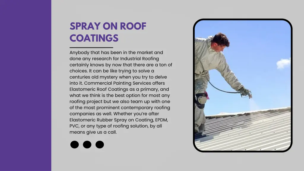 spray on roof coatings