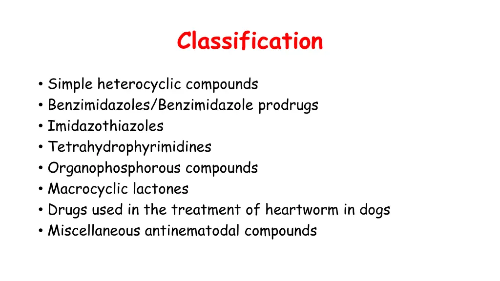 classification