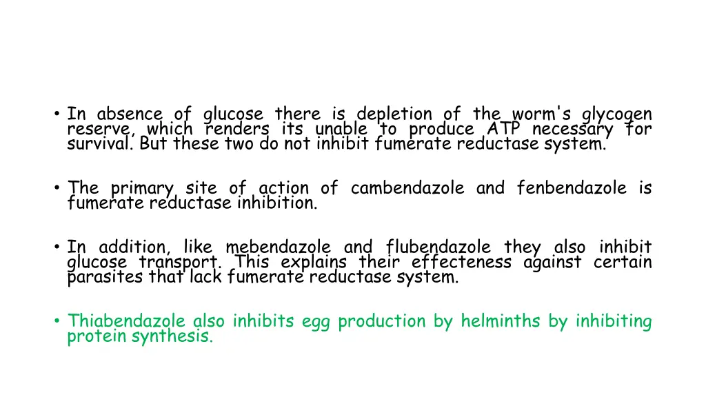 in absence of glucose there is depletion