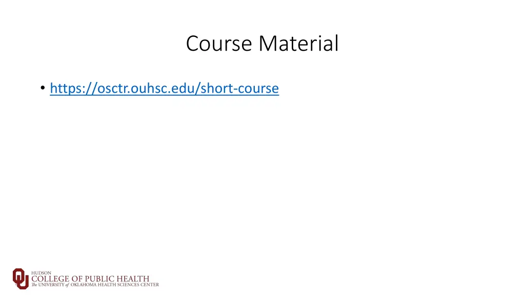 course material