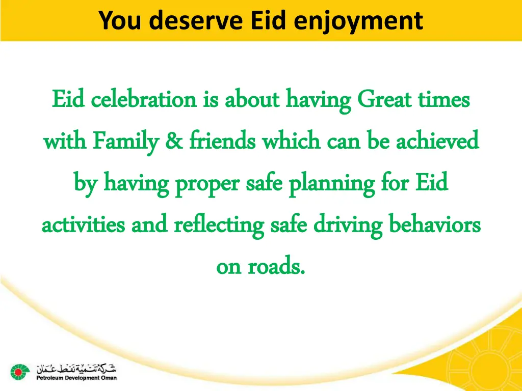 you deserve eid enjoyment