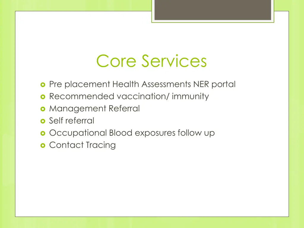 core services