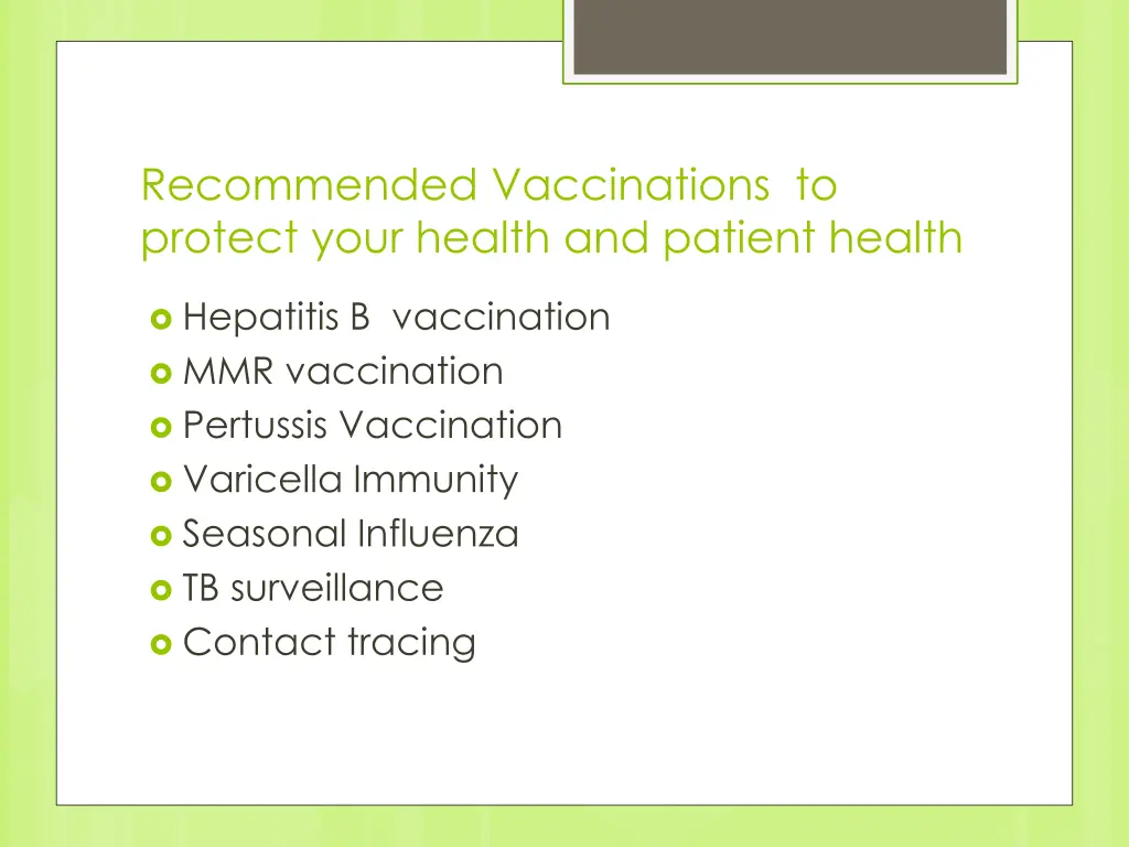 recommended vaccinations to protect your health