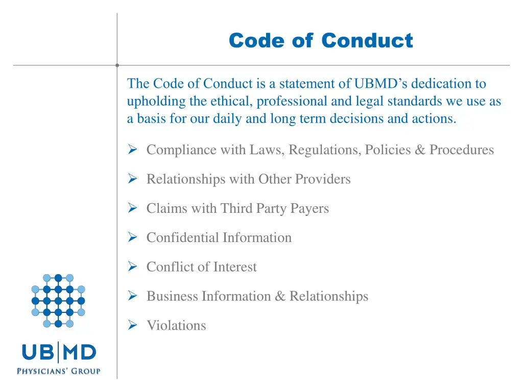 code of conduct