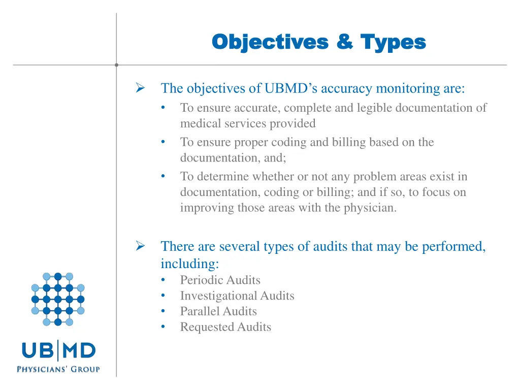 objectives types objectives types