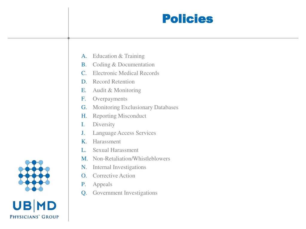 policies policies