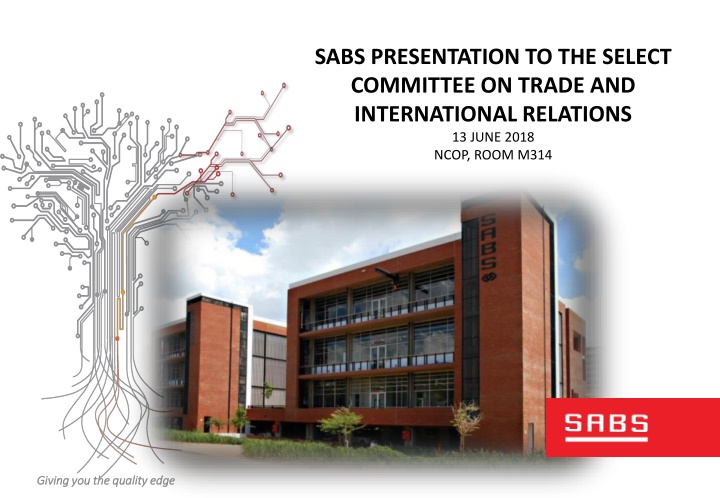 sabs presentation to the select committee