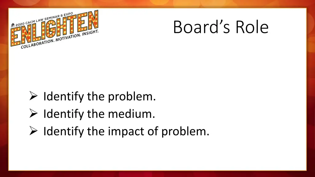 board s role