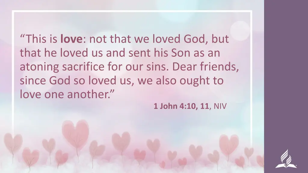 this is love not that we loved god but that 1