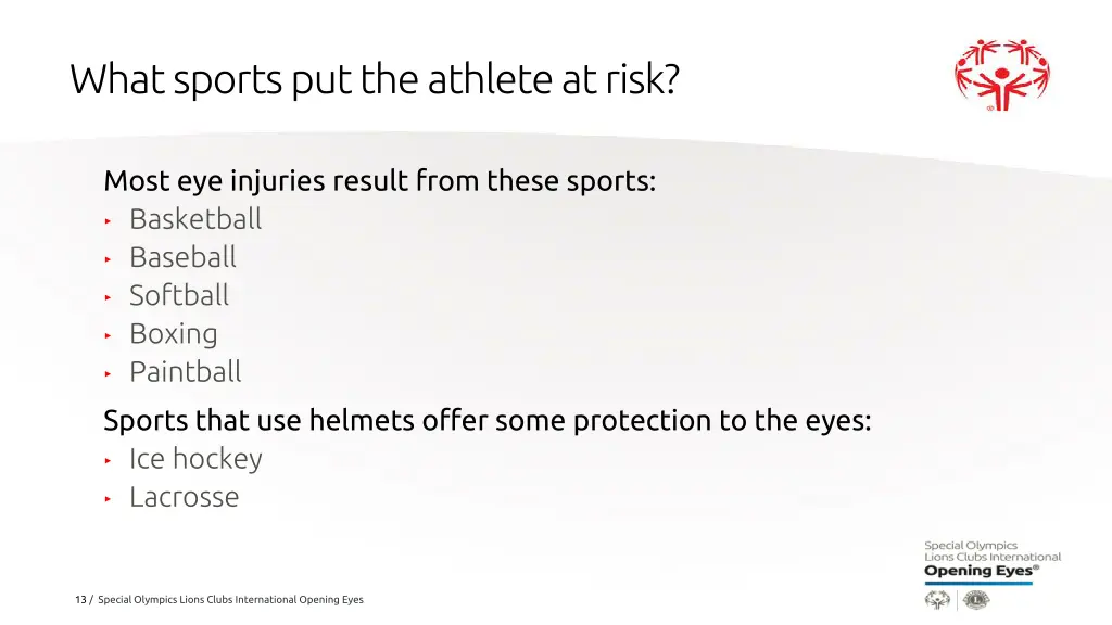 what sports put the athlete at risk