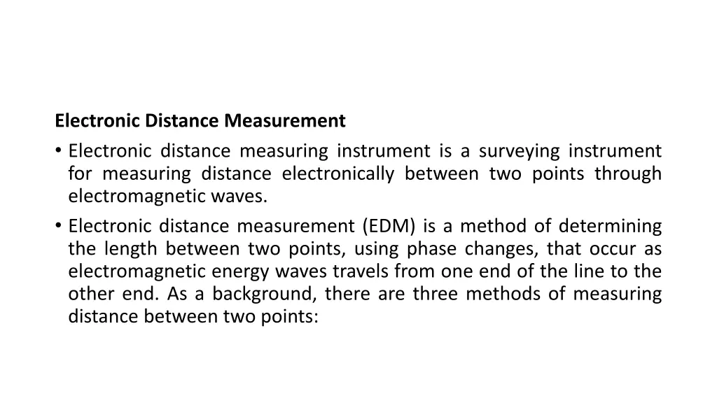 electronic distance measurement electronic