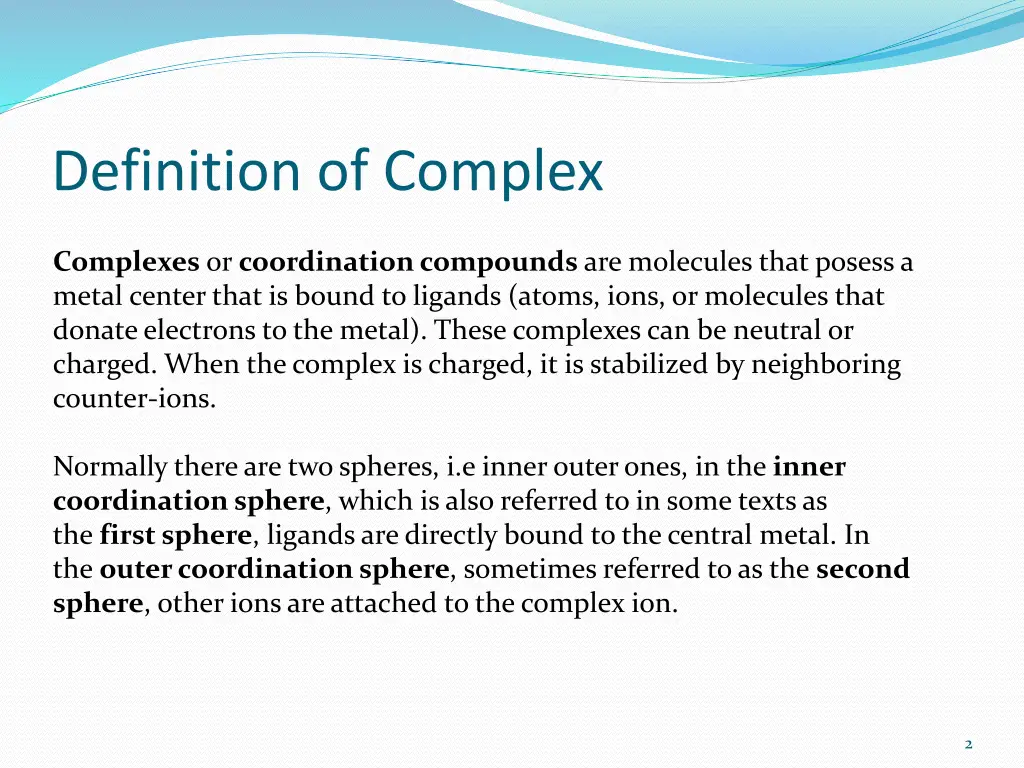 definition of complex