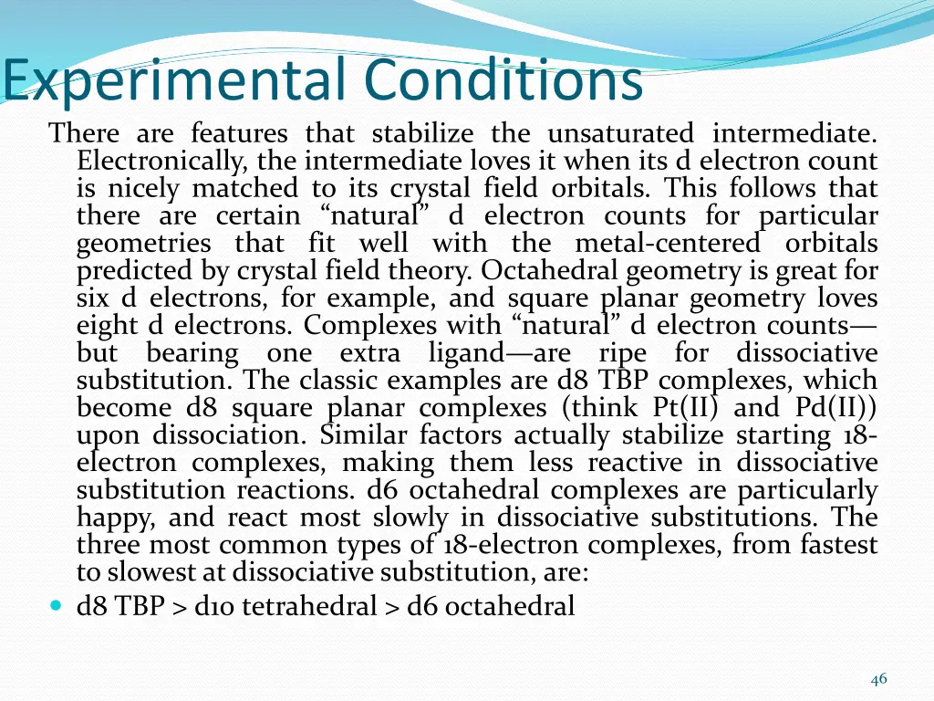 experimental conditions there are features that