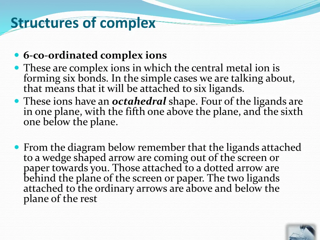 structures of complex