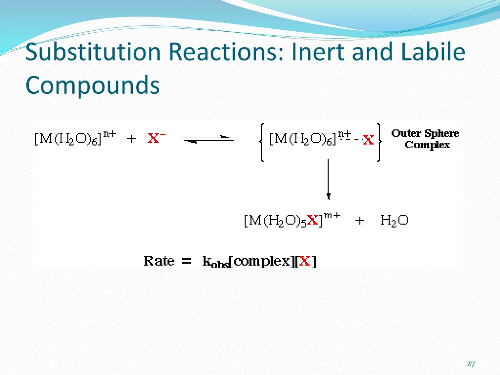 substitution reactions inert and labile compounds 3