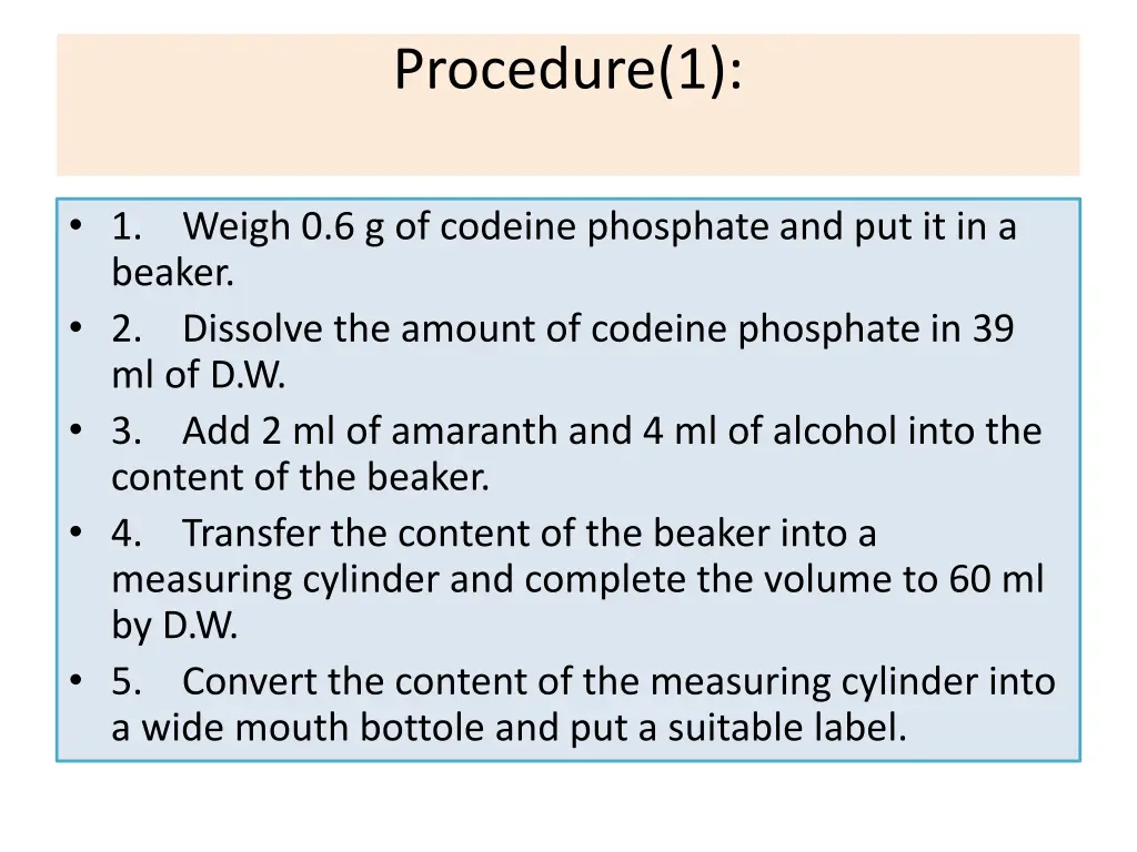 procedure 1