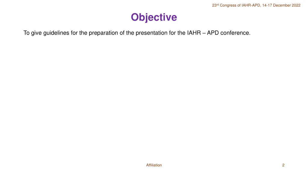 23 rd congress of iahr apd 14 17 december 2022