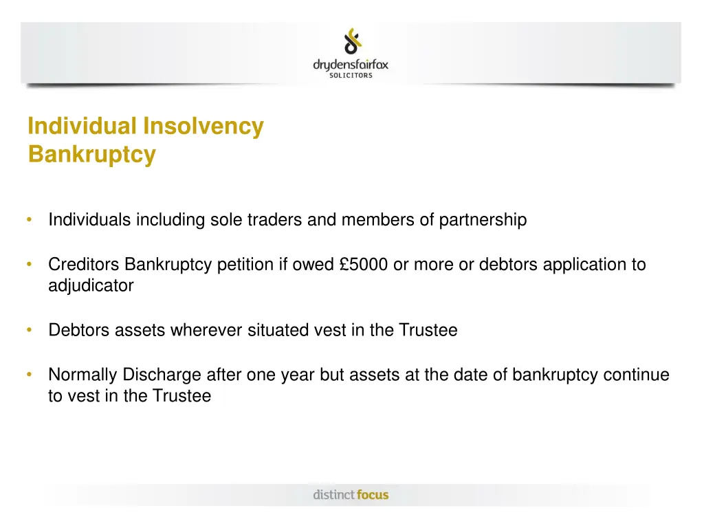 individual insolvency bankruptcy