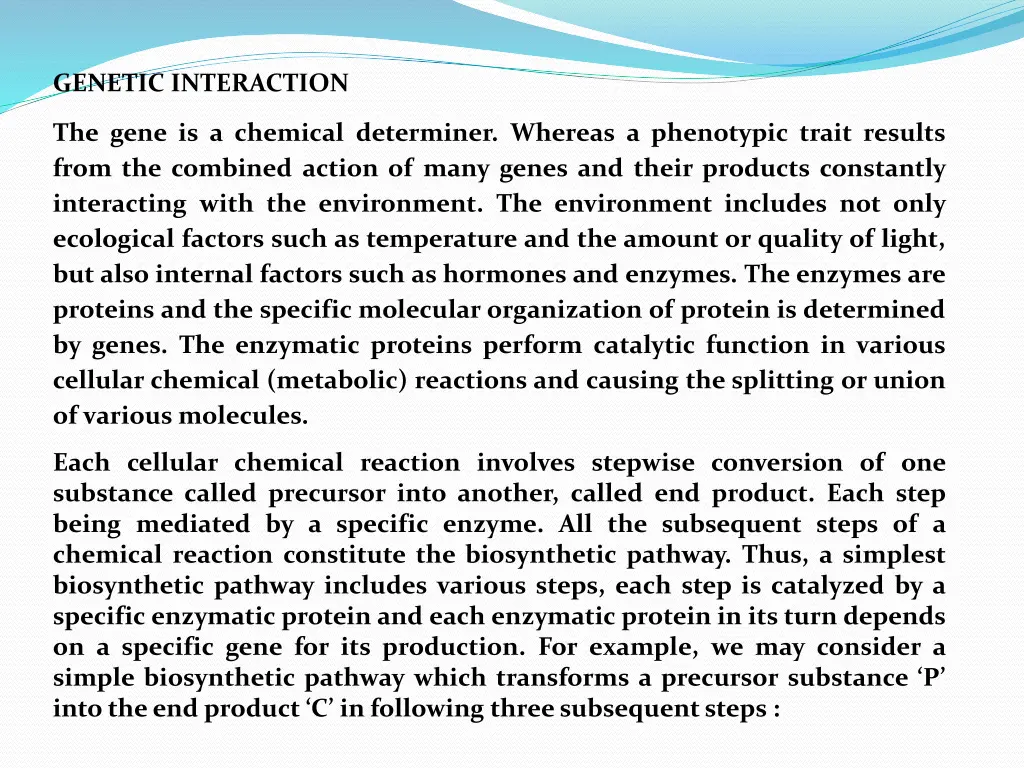 genetic interaction