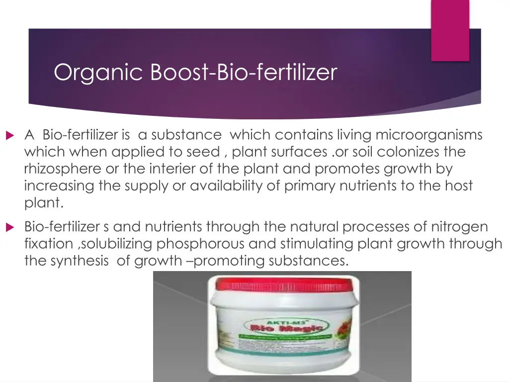 organic boost bio fertilizer