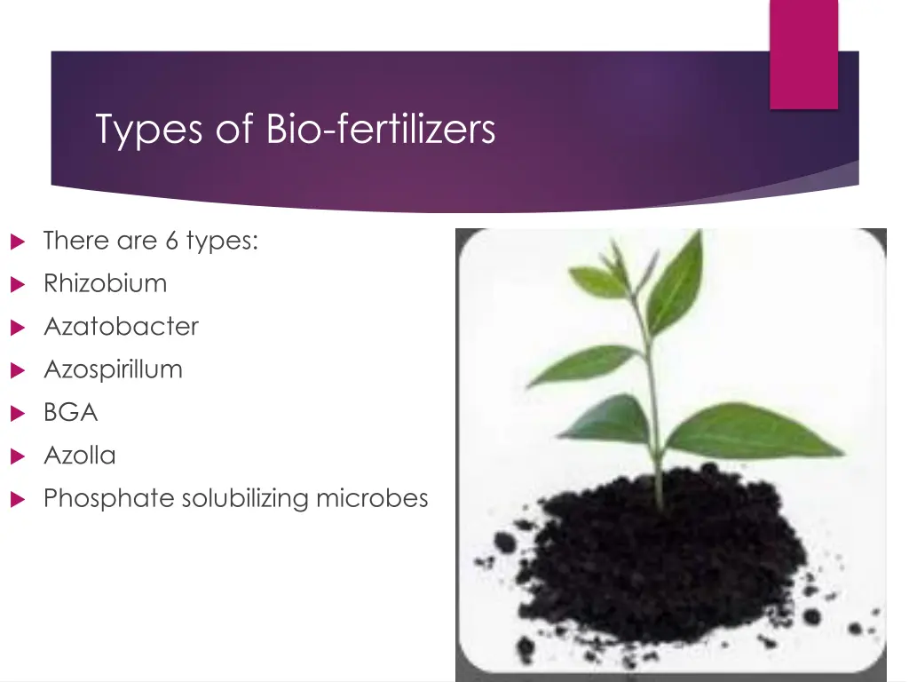 types of bio fertilizers